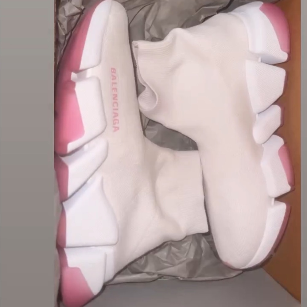 White and pink Balenciaga size 36